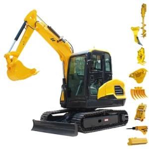 China Made Lonking 3.5 Ton Crawler Digging Excavator Cheap Price for Sale in India