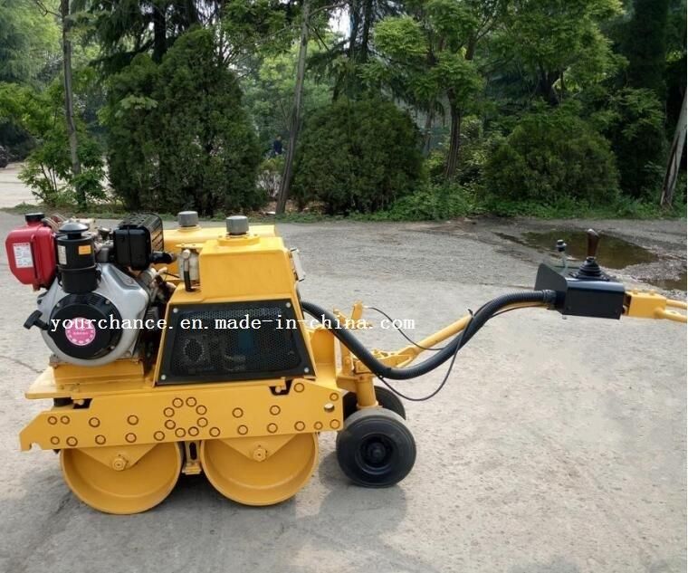 High Quality Ltc08h 800kg Asphalt Roller Walking Behind Full Hydraulic Double Drums Vibratory Mini Road Roller for Sale