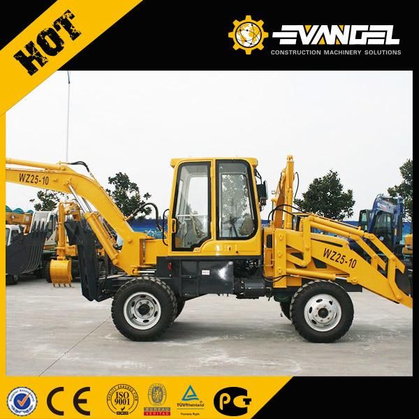 Backhoe Loader Wzl25-10A (6ton backhoe loader, 0.75m3 backhoe loader)