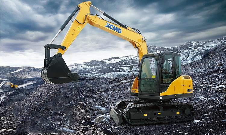 XCMG Official Xe80d 8 Ton China New Mini Crawler Excavator with Blade Price