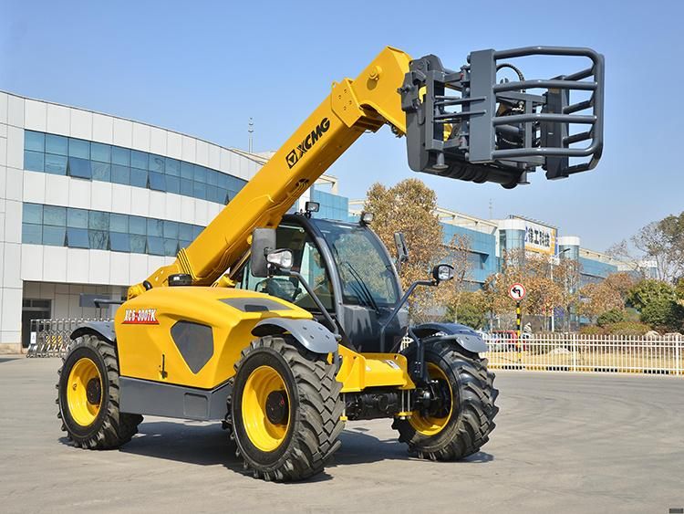 XCMG Telescopic Boom Wheel Loader Forklift 3 Ton 7m Xc6-3007K China Mini Telescopic Handle Telehandler with Multifunctional Attachment