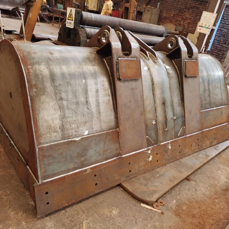 Wheel Loader Rock Bucket with Triangle Cutting Blade