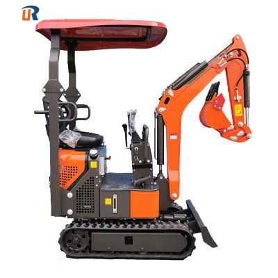 1 Ton New Farm Mini Digging Excavator Equipment Machine