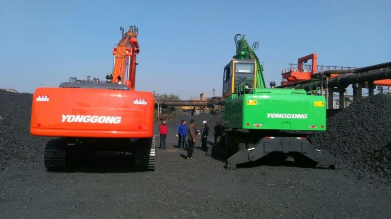 Made in China Machine Crawler Type Dual Power Material Handler Ygsz420 Special for Coal Yard, Rotary Grab