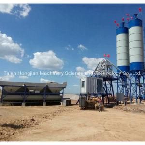 China Mixing Concrete Machinery Cbp50s (HZS50) Portable Stationary Cement Mixer Concrete Batching Plant for Road Construction