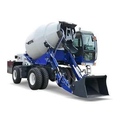 Highway Road Engineering Construction Mobile Autoloading Concrete Mixer Truck Loader Factory Price 10.4cbm Training Power Tank