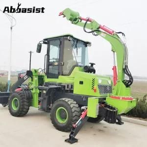 OEM Abbasist AL16-30 1.6t Sale Mini Front Articulated 1600kg Towable Backhoe Loaders