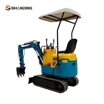 Mini Excavators Manufacture 1.0 Ton Micro Excavator Price with Boom Swing Function for Sale