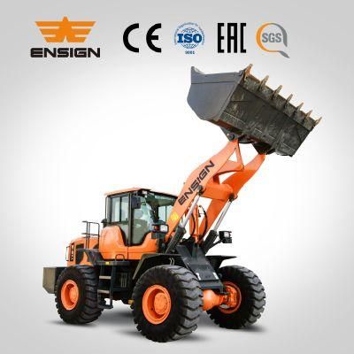 4 Ton Wheel Loader Front End Loader Ensign Wheel Loader Yx646 with Weichai Engine Joystick and 2.3 M3 Bucket