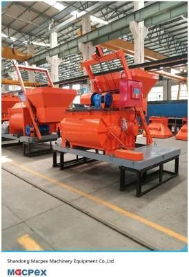 Electrical Power Concrete Tin Shaft Concrete Mixer of Js1500