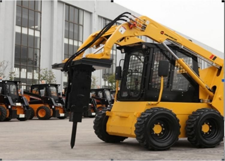 E-Tech Multi-Function Mini Skid Steer Loader Chinese Brand Skidsteer Loader with Attachment for Sale