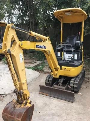 Used Komatsu PC18 Crawler Excavator with Hydraulic Breaker Line and Hammer in Good Condition