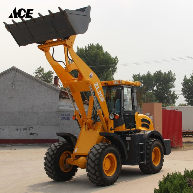 Front End New Hydraulic Articulated Small Mini Wheel Loader Price 2ton