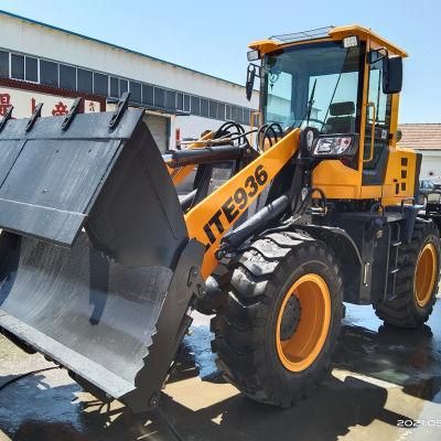 New 2.5t Payloader Et925 2.5ton Wheel Loader with Skeleton Bucket for Sale