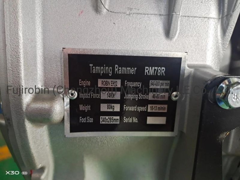 Good Quality! ! ! Building Construction Gasoline Tamping Rammer with Robin Engine Eh12