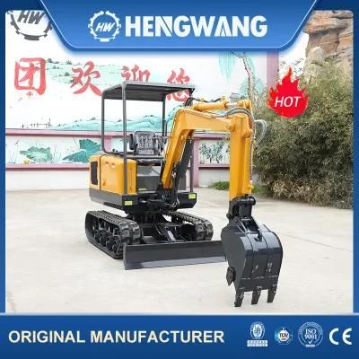Hw18s 0.1cbm 22kw Diesel Crawler Excavator with High Working Efficiency