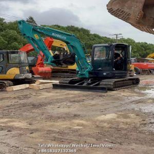 Used Kobelco Sk55 Sk55sr-5 Mini Excavator with Hammer Line
