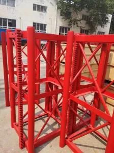 Qtz125 Type Red Color Q345b Mast Section