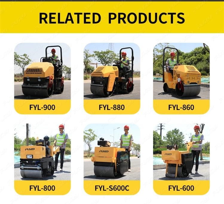 Asphalt Vibratory Roller Hydraulic Soil Compactor Double Drum Road Roller