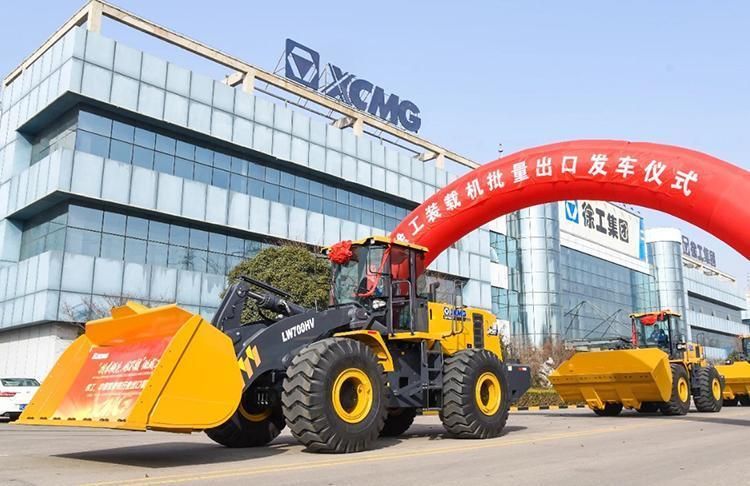 Large 7 Tons Heavy Mining Wheel Loader Lw700hv with Coal Bucket