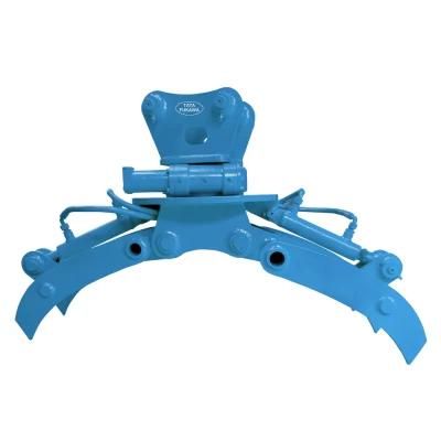 15 Ton Excavator Hydraulic Steel Scrap Orange Peel Grapple
