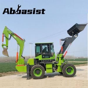 OEM CE ISO SGS CE Abbasist AL25-65 Articulated Front Loader Tractor Towable Backhoe