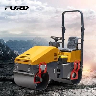 High Performance 1ton Steel Drum Mini Vibratory Road Roller for Sale