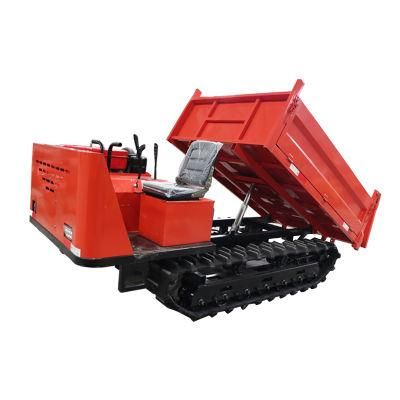 Crawler Mini Dumper Suitable for Rainforest and Muddy Terrain, All-Terrain Tracked Vehicle Mini Dumper Price