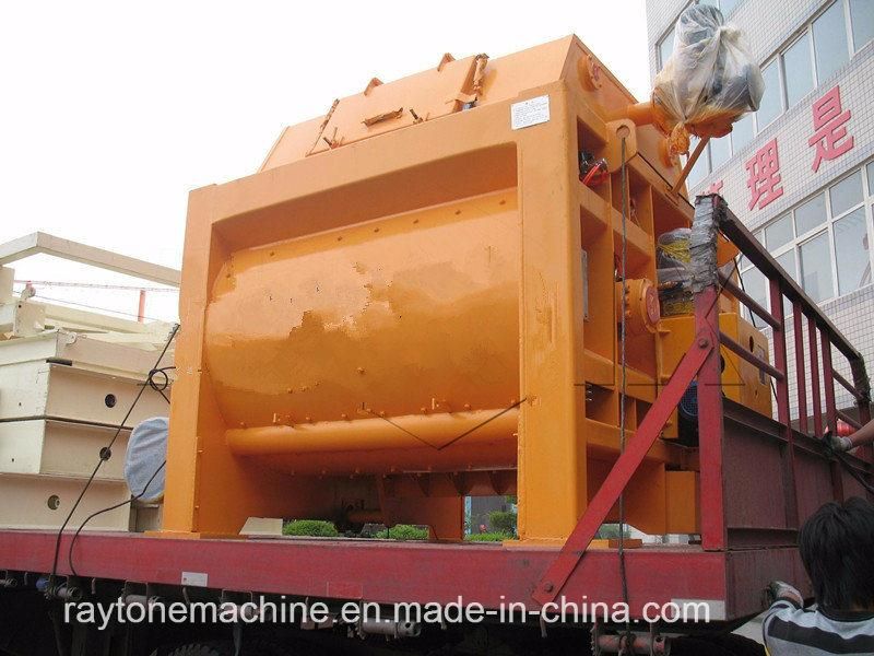 Js2000 Concrete Mixing Machine Twin Shaft Cement Mixer