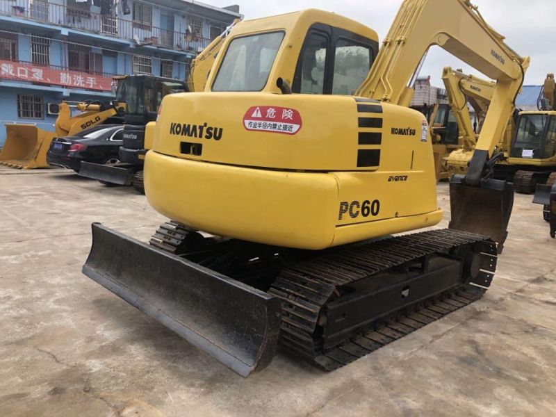 Japan Origin Excellent Used Komatsu 6t Mini Excavator PC60-7 PC60 Excavator