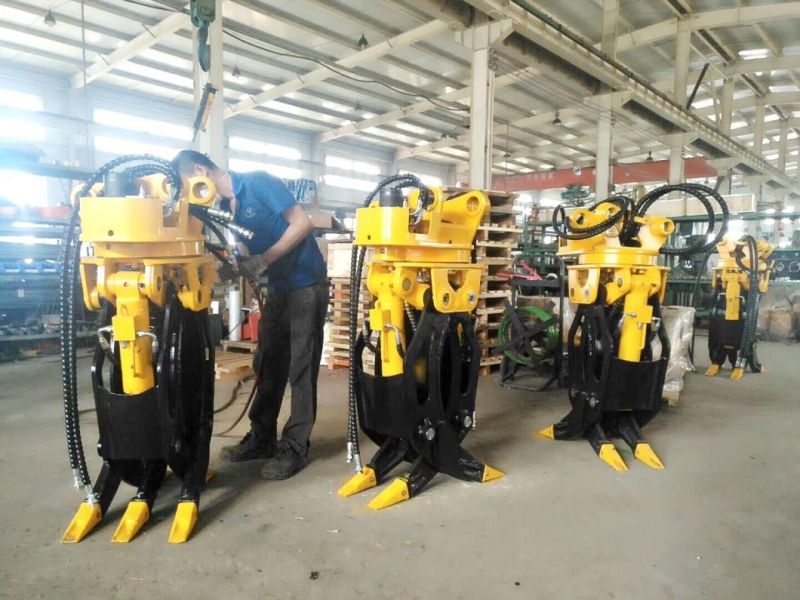 Excavator Attachments Rotating Log Grapple for 4-40ton Excavator