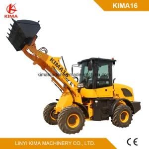 Kima16 Small Frond End Loader with Ce Rops/Fops Cabin 1.6 Ton