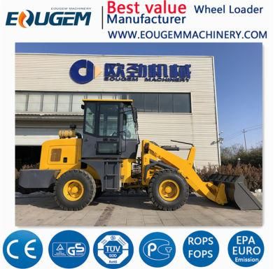 Eougem Zl12f /1.2 Ton Mini/Wheel Loader with Europe3 Engine