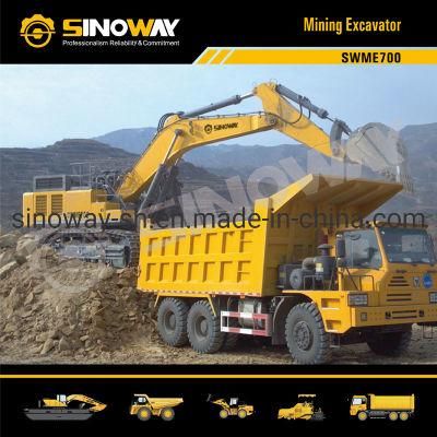 70ton Hydraulic Track Excavator Crawler Excavator with 455HP Cummins Engine