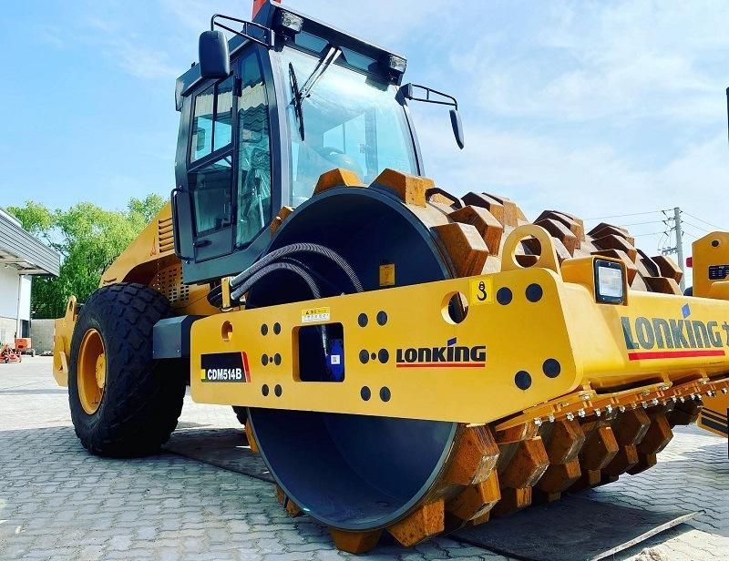 New Used Compactor Road Construction Machine 14 Ton 16 Ton 18 Ton 20 Ton 22 Ton 30ton Chinese Manufacturer 2kw Road Rolle Lonking Cdm514D for Sale