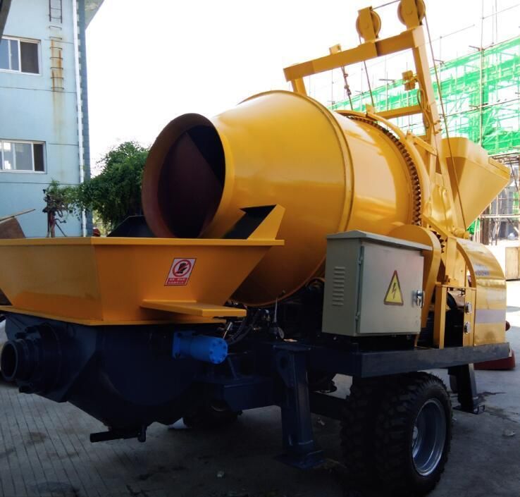 Portable Concrete Mixer Pump with Wheel of Construction Machine Used for Construction Site