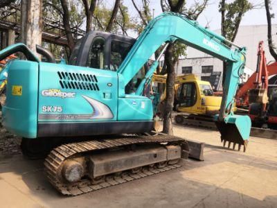 Used Second Hand Kobellco Sk75-8 Sk210 Sk140LC 0.4m3 Crawler Excavator in Good Quality