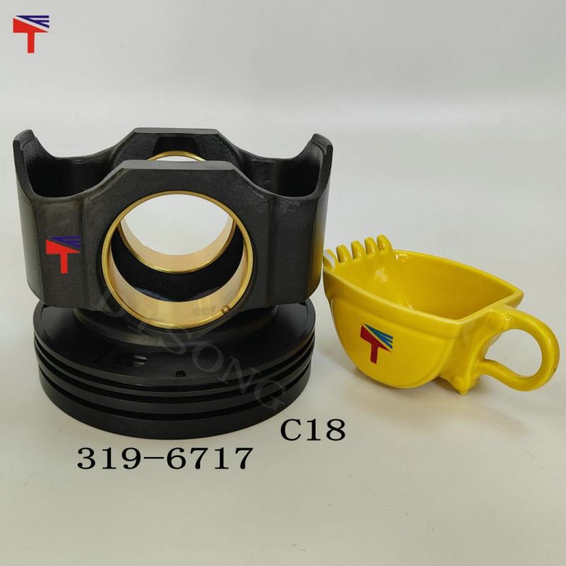 High-Performance Diesel Engine Engineering Machinery Parts Piston 319-6717 for Wheel Loaders Parts E390d C18 C27 C32 Generator Set Diameter 145mm