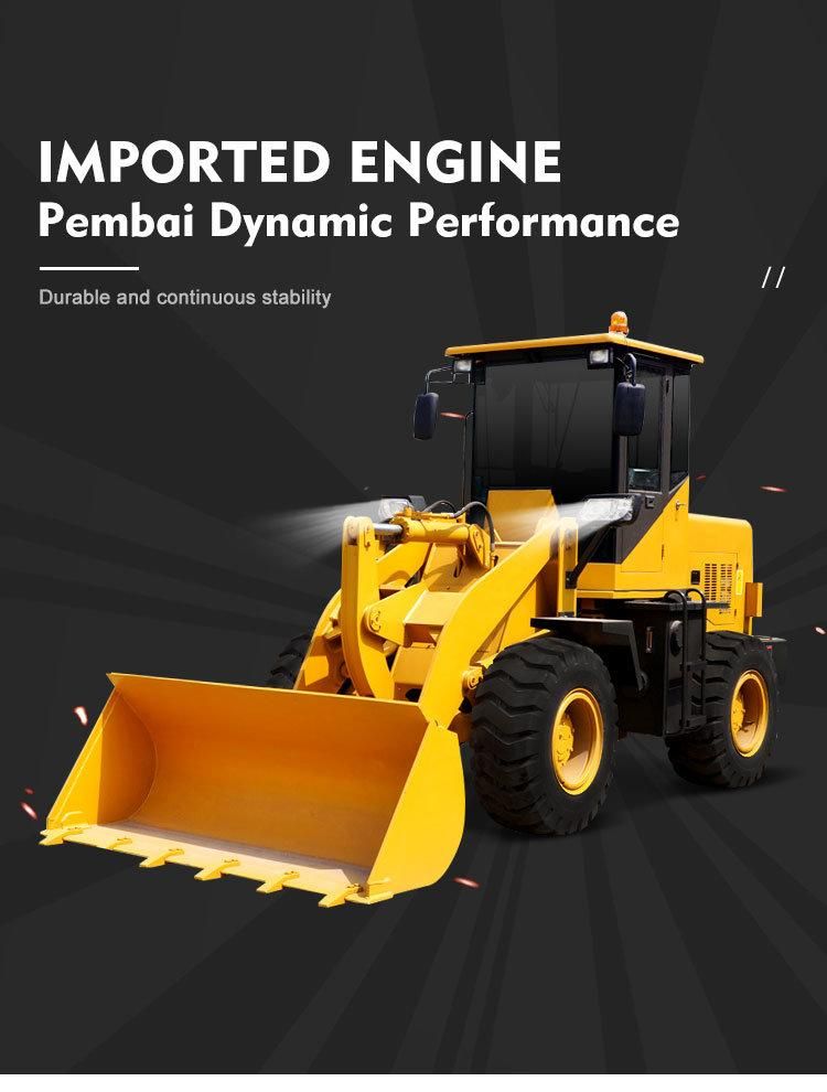 China Mini Wheel Loader 1500kg Loader Mini Specification