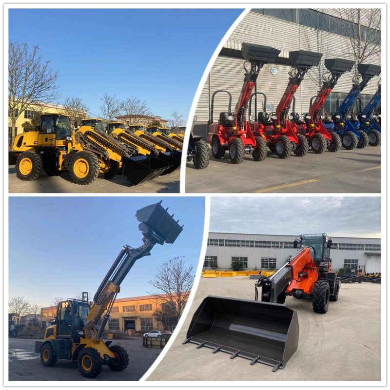 Wk-2500 Telescopic Boom Wheel Loader 1 Ton 2 Ton Forklift Skid Steer Loader Backhoe Factory Wholesale Construction/Garden/Farm