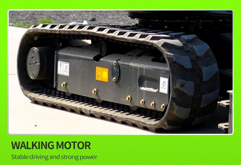 Rated Power 1.2 Ton Excavator Small Bare Weight Mini Excavator 1 Ton Working Good Traction China Produced