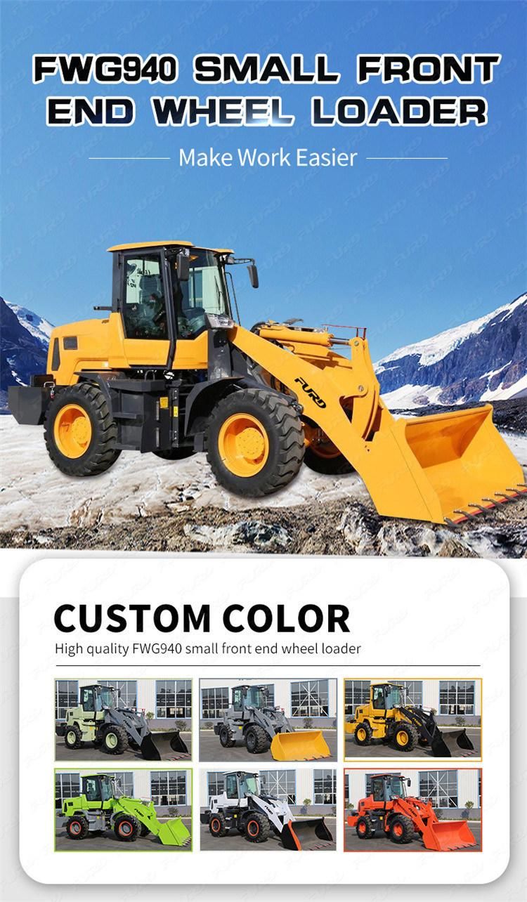 Hot Selling 6 Ton Hydraulic Small Heavy Duty Wheel Loader