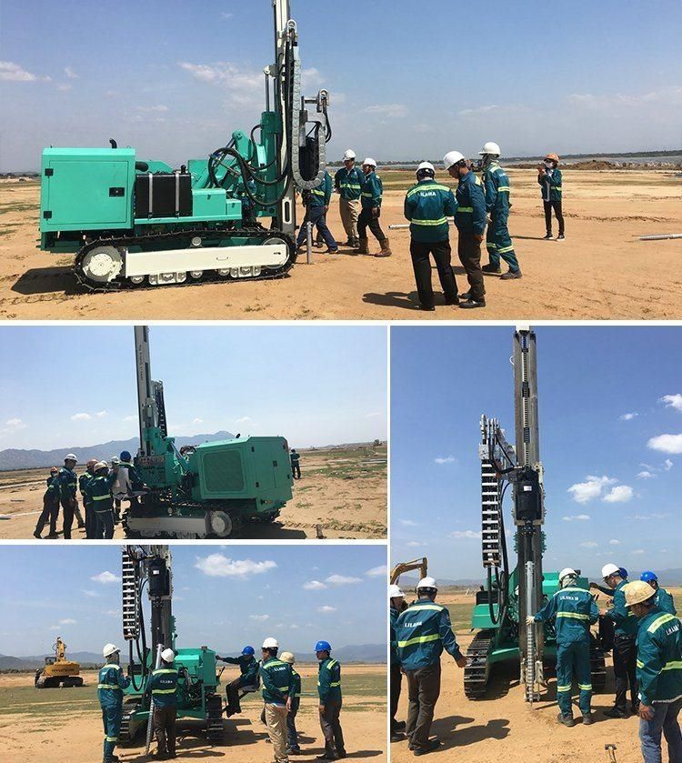 Hfpv-1b Hammer Photovoltaic Solar Spiral Pile Driver Drilling Rig