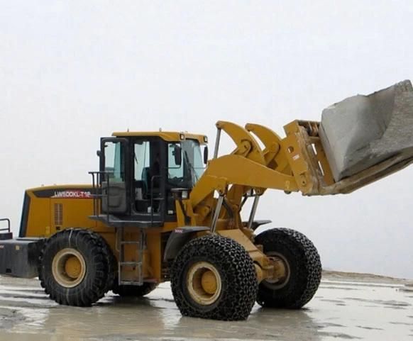 18 Ton Medium Wheel Loader with Forklift Quick Hitch and Front End Bucket Rg500kv-T18