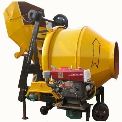 Small Portable Diesel and Electric Concrete Mixer Jzc350 Small Portable Concrete Mixer with Pump