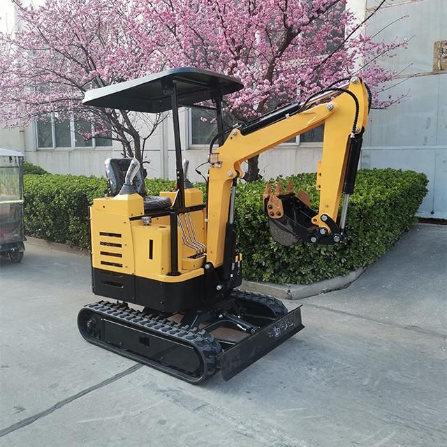 1500kg Vegetables Digger Small Household Excavator Mini Digger with Cab for Sale