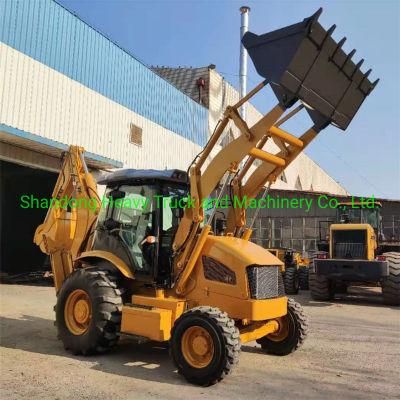 4X4 Type Backhoe Wheel Loader 3xc Model with 4 in 1 Bucket