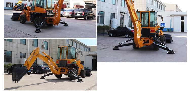 20% off CE OEM ISO SGS Factory Building Backhoe1000kg Customized Mini Backhoe Loader  cheap small Wheel Compact Digger Backhoe Loader