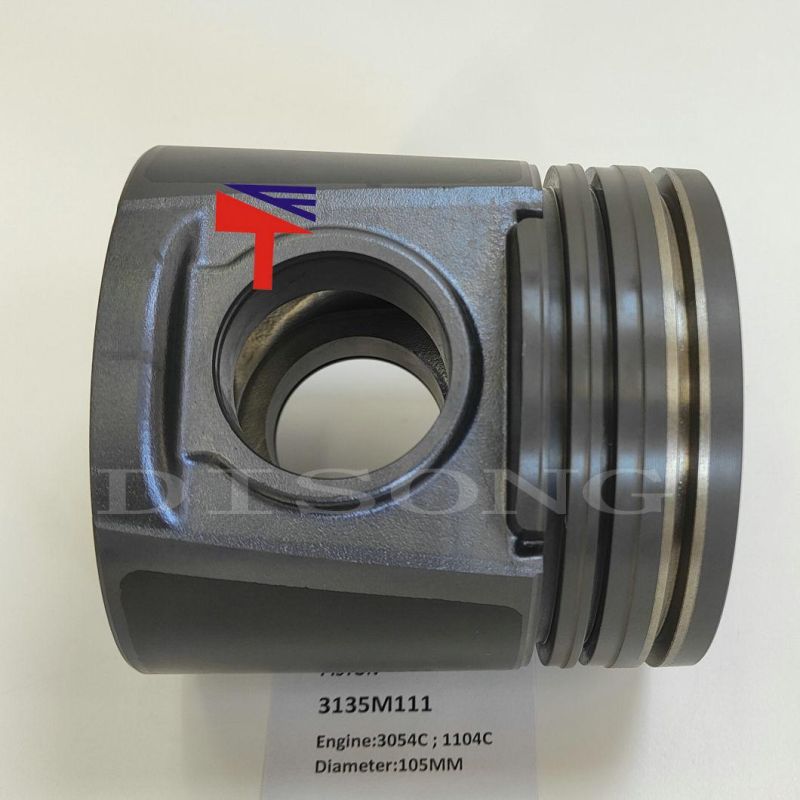 High-Performance Diesel Engine Engineering Machinery Parts Piston 3135m111 for Engine Parts 3054c 1104c Generator Set Diameter 105mm