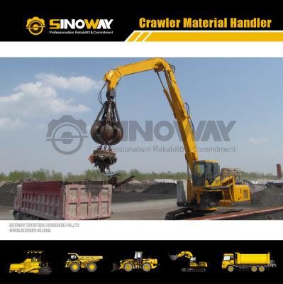 42ton Heavy Duty Material Handling Excavator for Scrap Grabbing